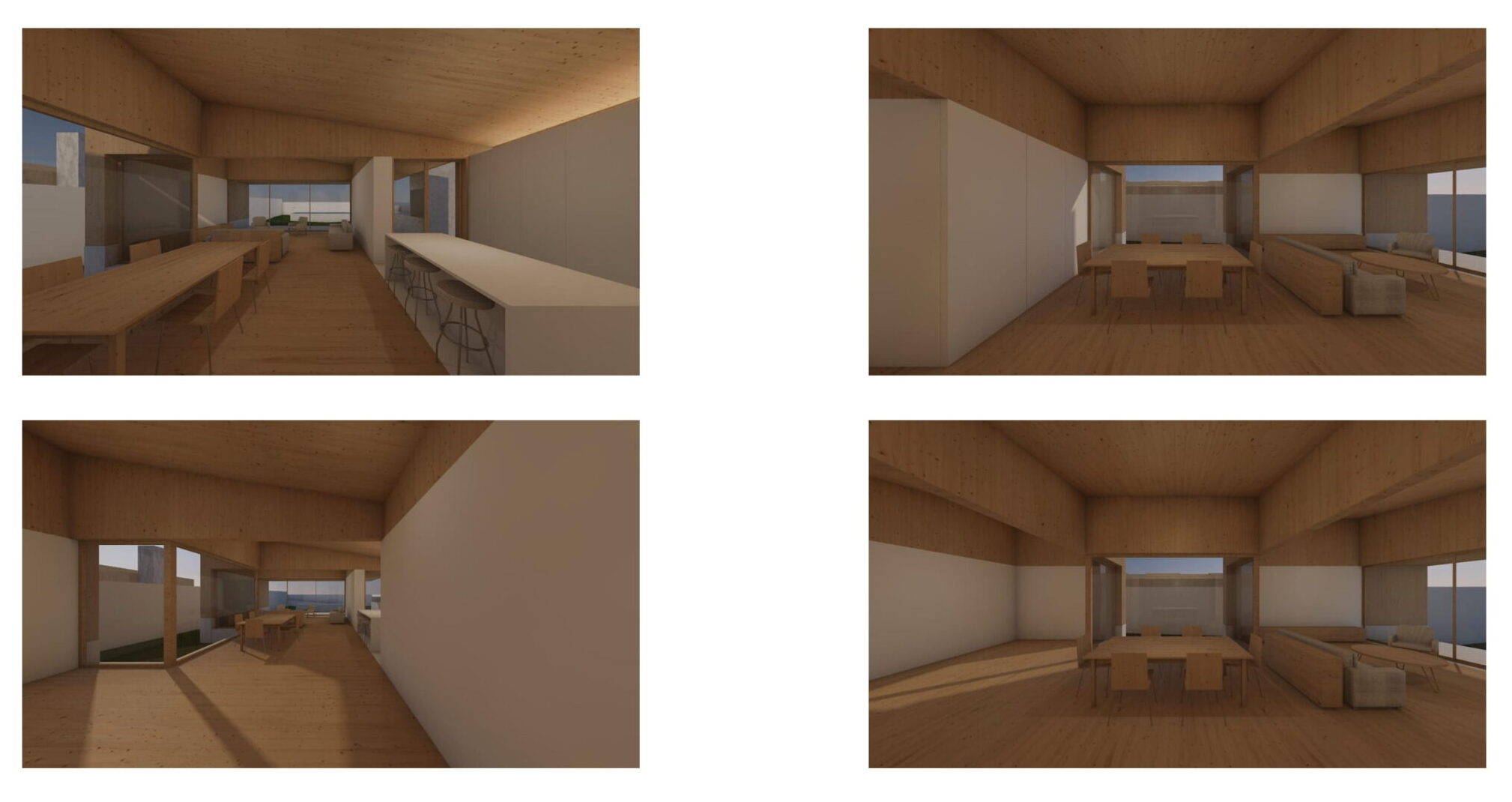 3D interior design of luxury eco houses in Portugal