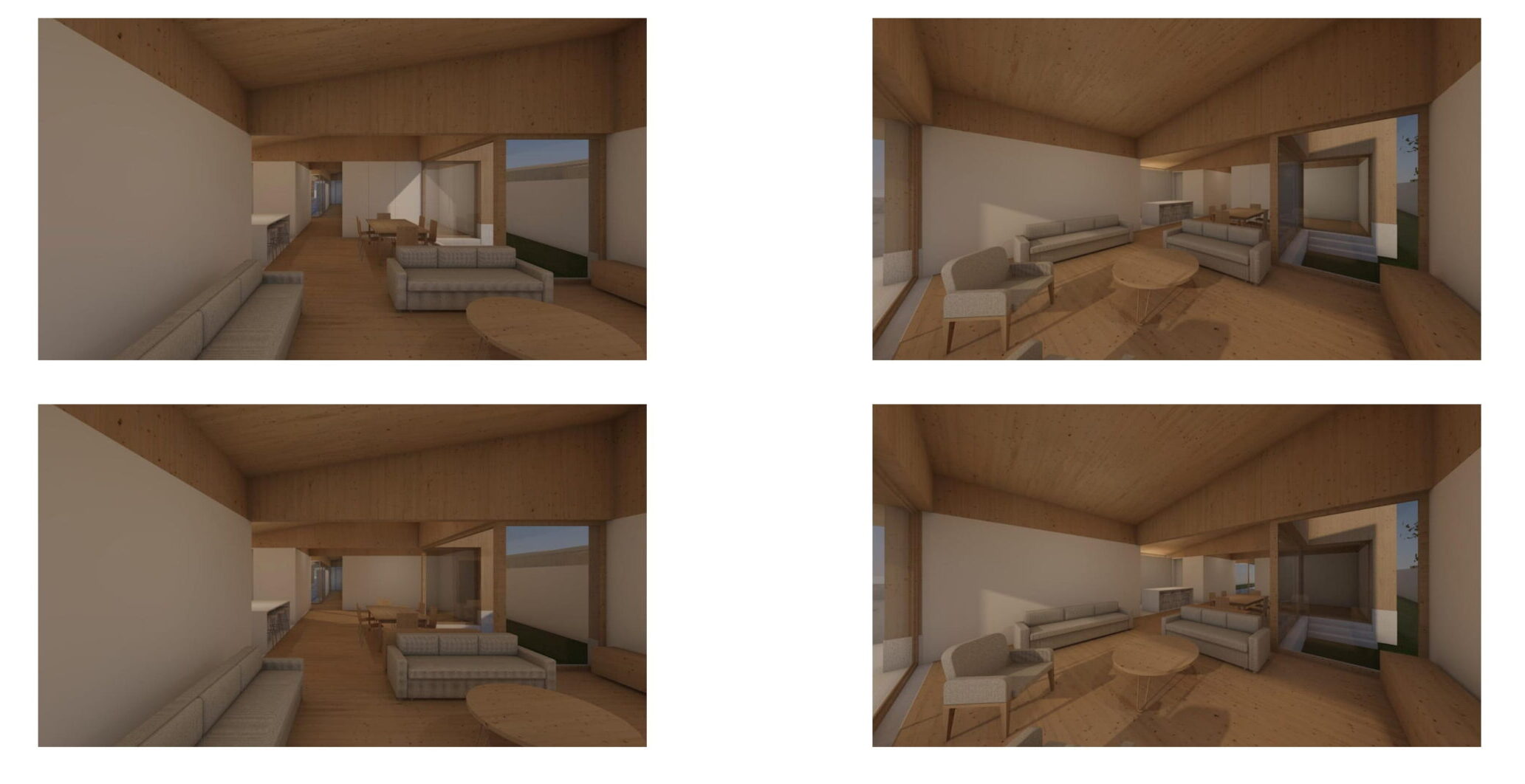 3D interior design of high-end ecological villas Portugal